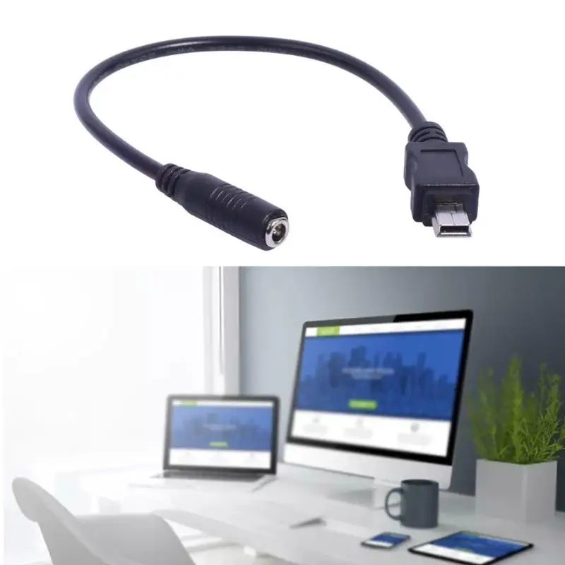 H37b DC3.5x1.35mm إلى Mini USB Power Slug Cable Cabled وموثوقة 20 سم/7.87 بوصة طويلة