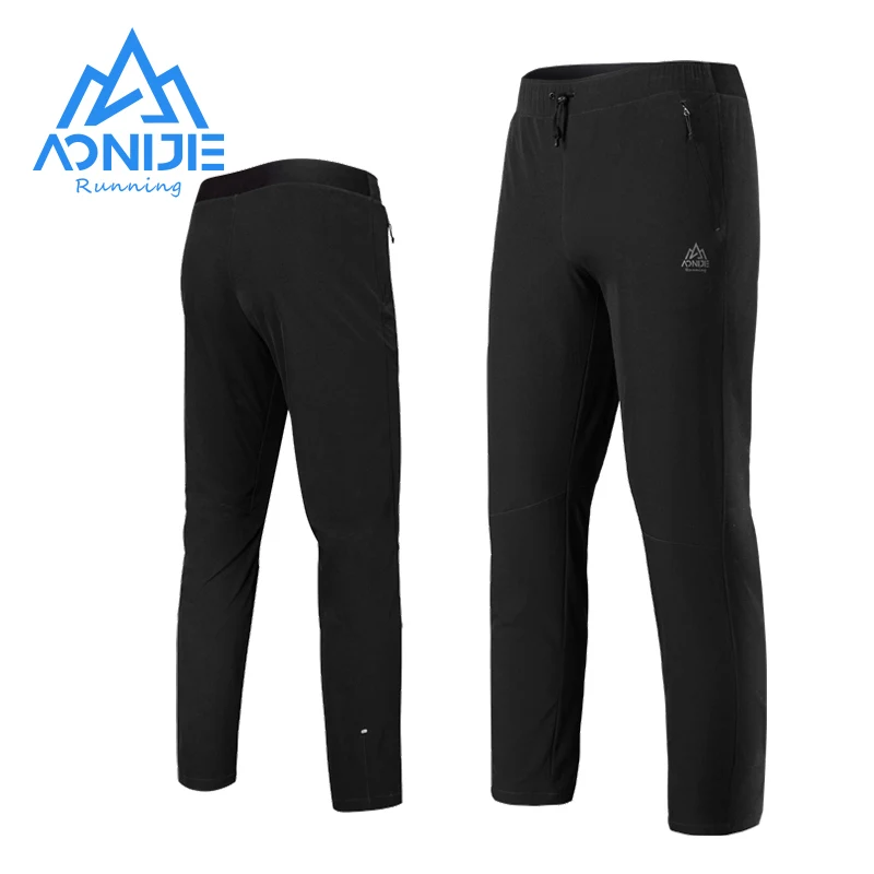 AONIJIE FM5140 Men Male Sports Pants Microprojectile Trousers Semi-elastic Waist For Leisure Daily Running Fitness Gym