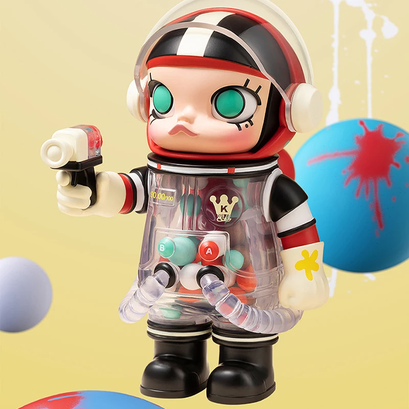 popmart MEGA SPACE MOLLY 100% Anniversary Series blind box cute maga 3 generations molly anime figure model collection toy gift