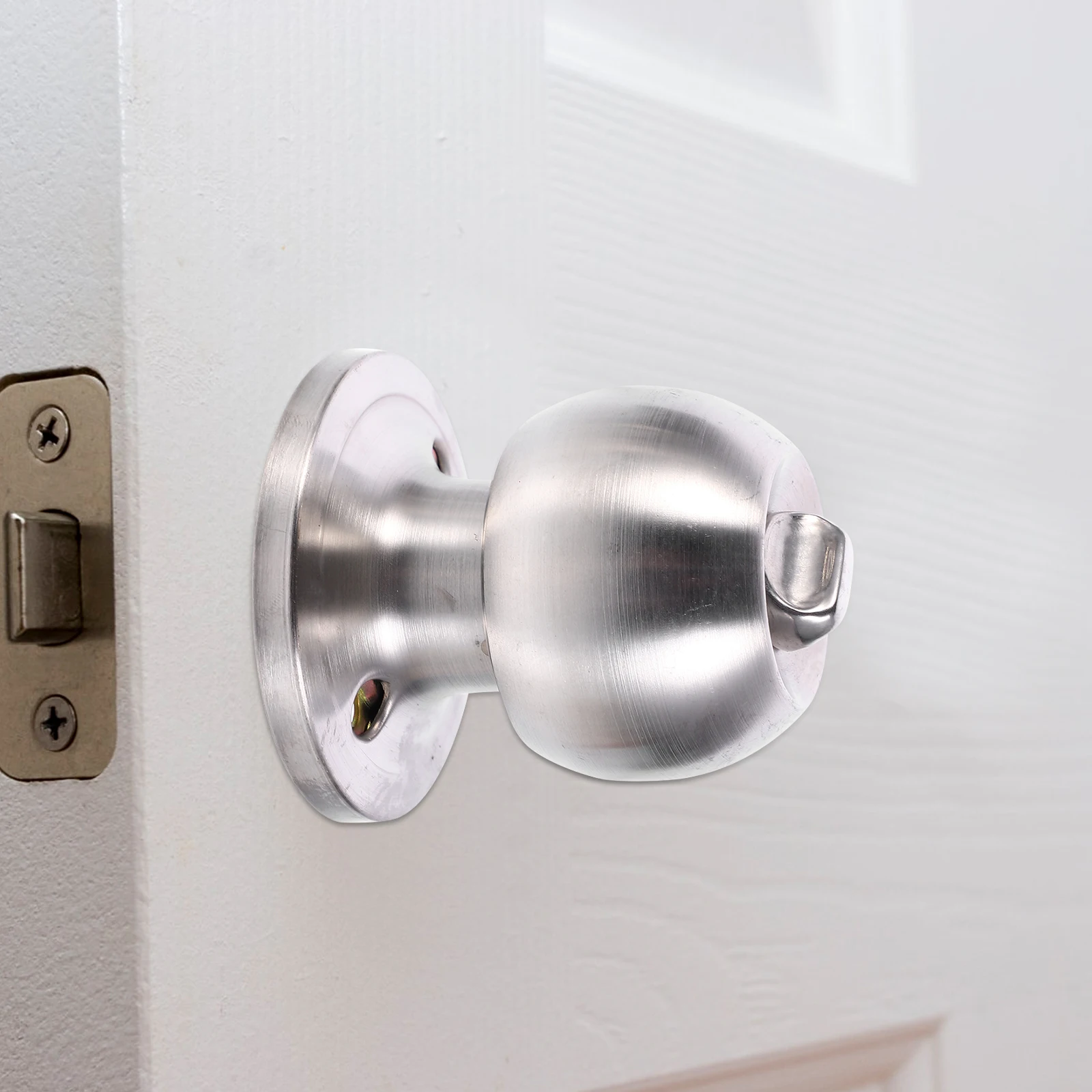 

1 Set Household Stainless Steel Knob Durable Simple Structure Easy Installation Reliable For Home Living Room Bedroom Study