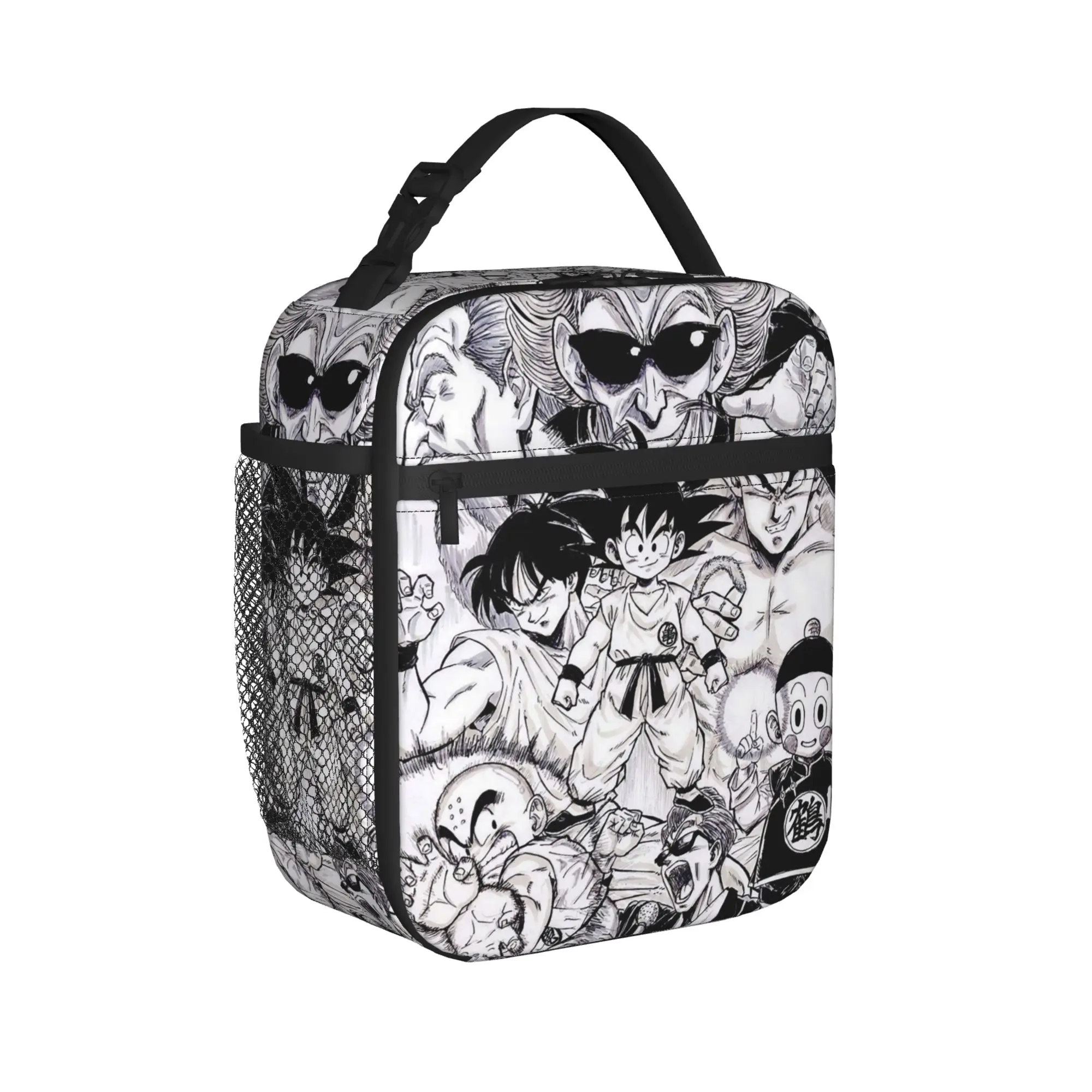 

Термосумка для обедов Goku Mange, многоразовая, контейнер для еды DBZ, большая сумка-тоут для обедов, сумка для бенто, пляжная сумка для пикника