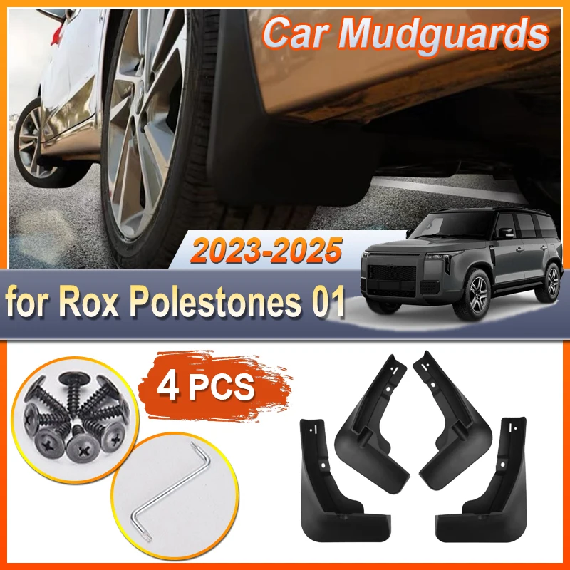 

For Rox Polestones 01 2023 2024 2025 Car Mudguards Mudflap Mudguard Splash Guards Mud Flaps Fender Product Mudflaps Accessories