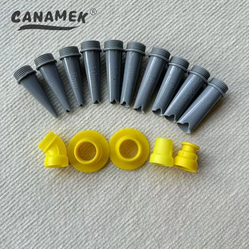 15Pcs Caulk Finisher Caulking Nozzle Tips Kit Replacement With Connection Bases For Bathroom Glass Doors V-shaped Gluing Nozzle