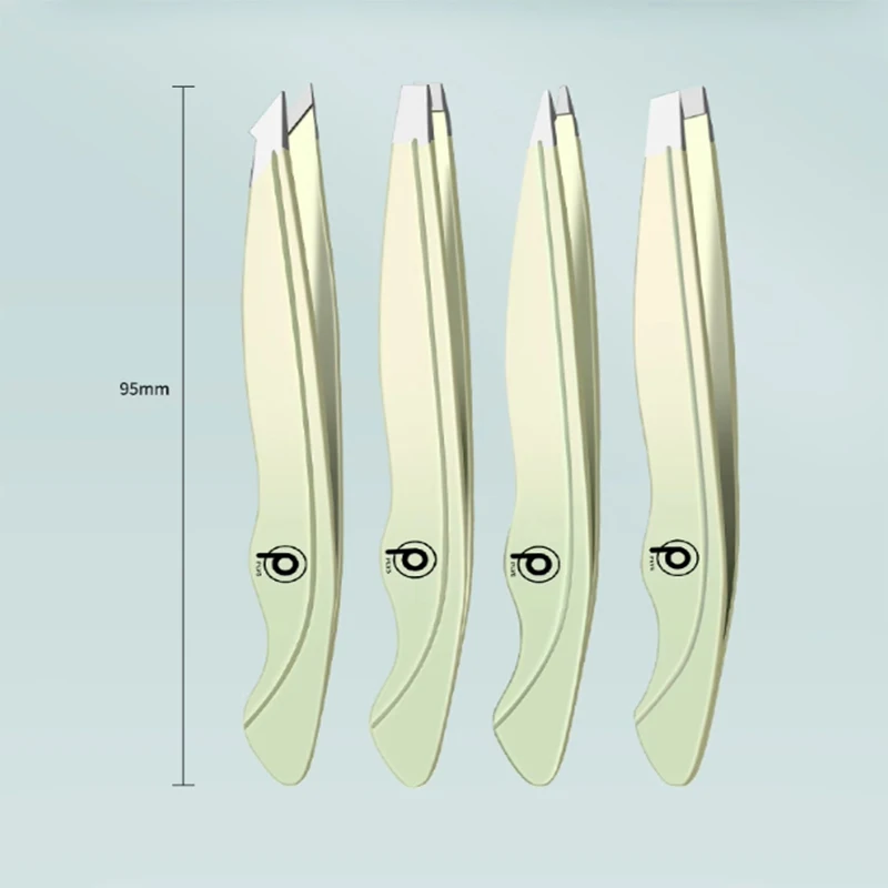 Eyeblogugréinitialisation Pincettes en acier inoxydable, haute précision, épilation, petit ensemble de pinces, faux cils, élimination de la barbe