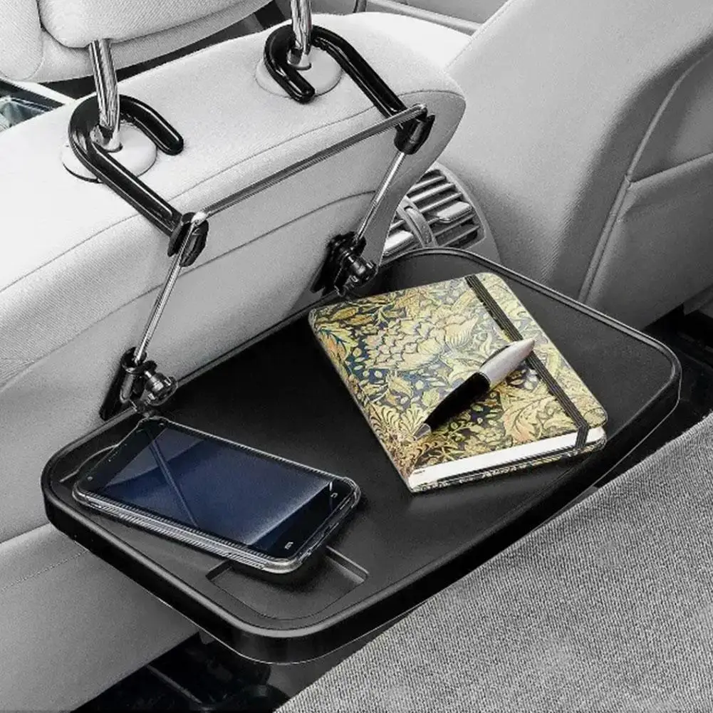 Car Foldable Table Universal Auto Desk Coffee Holder Seat Laptop Goods Auto Folding Car Table Tray Holder Wheel Steering Ph Z9G6