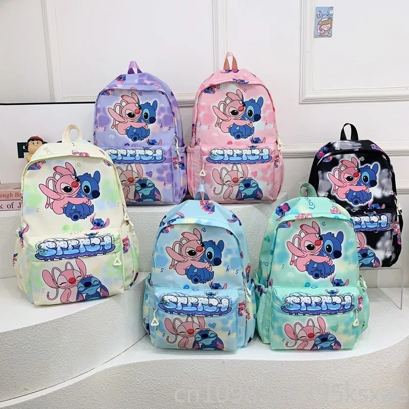 Disney Stitch Backpack for Kids Large Capacity Cute school Bookbag Double Straps Elementary Student Daypack Travel
