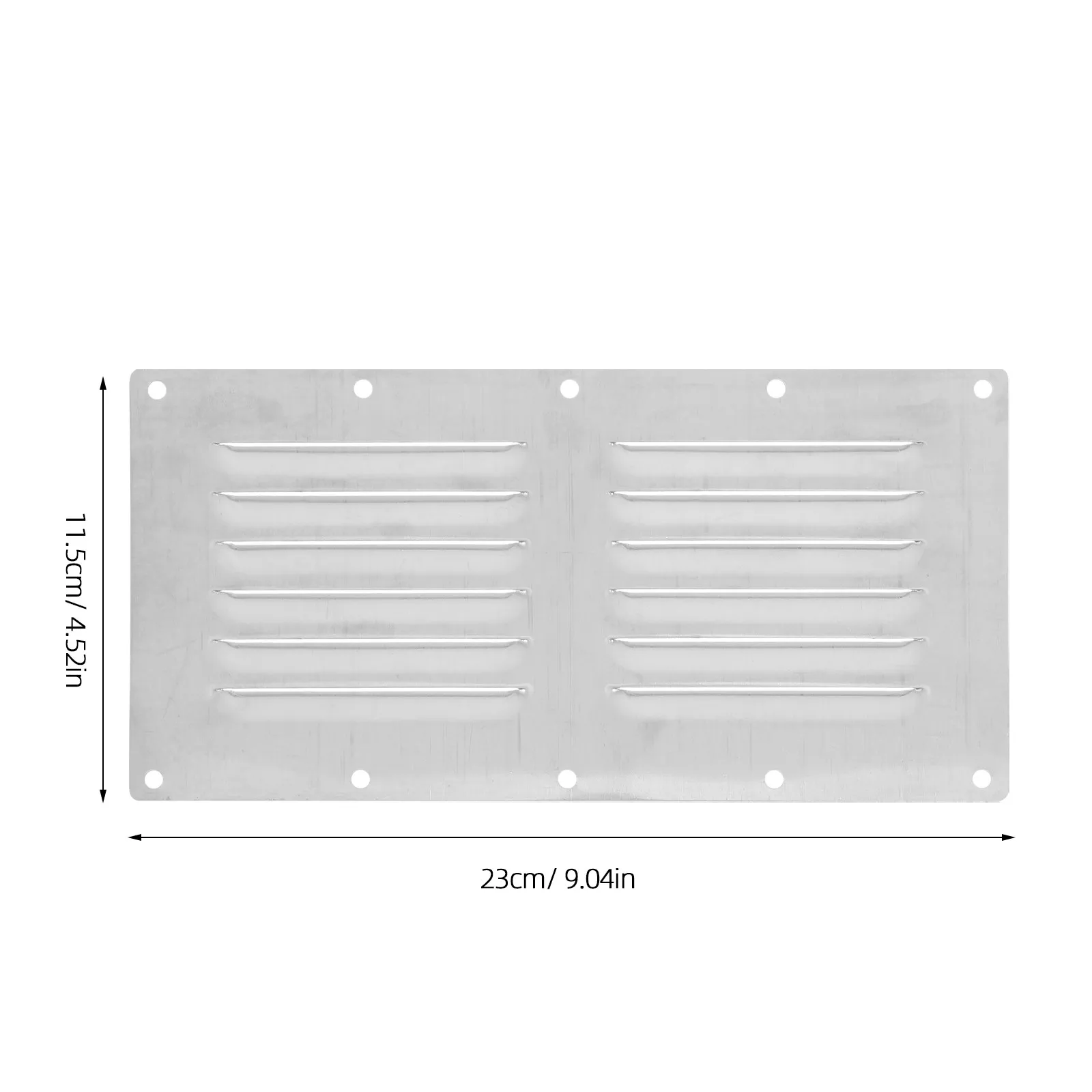 Stainless Steel Wall Vent Cover Louvered Air Vent for Hvac Exhaust Duct Ventilation Grille Panel Outdoor Indoor Ventilation