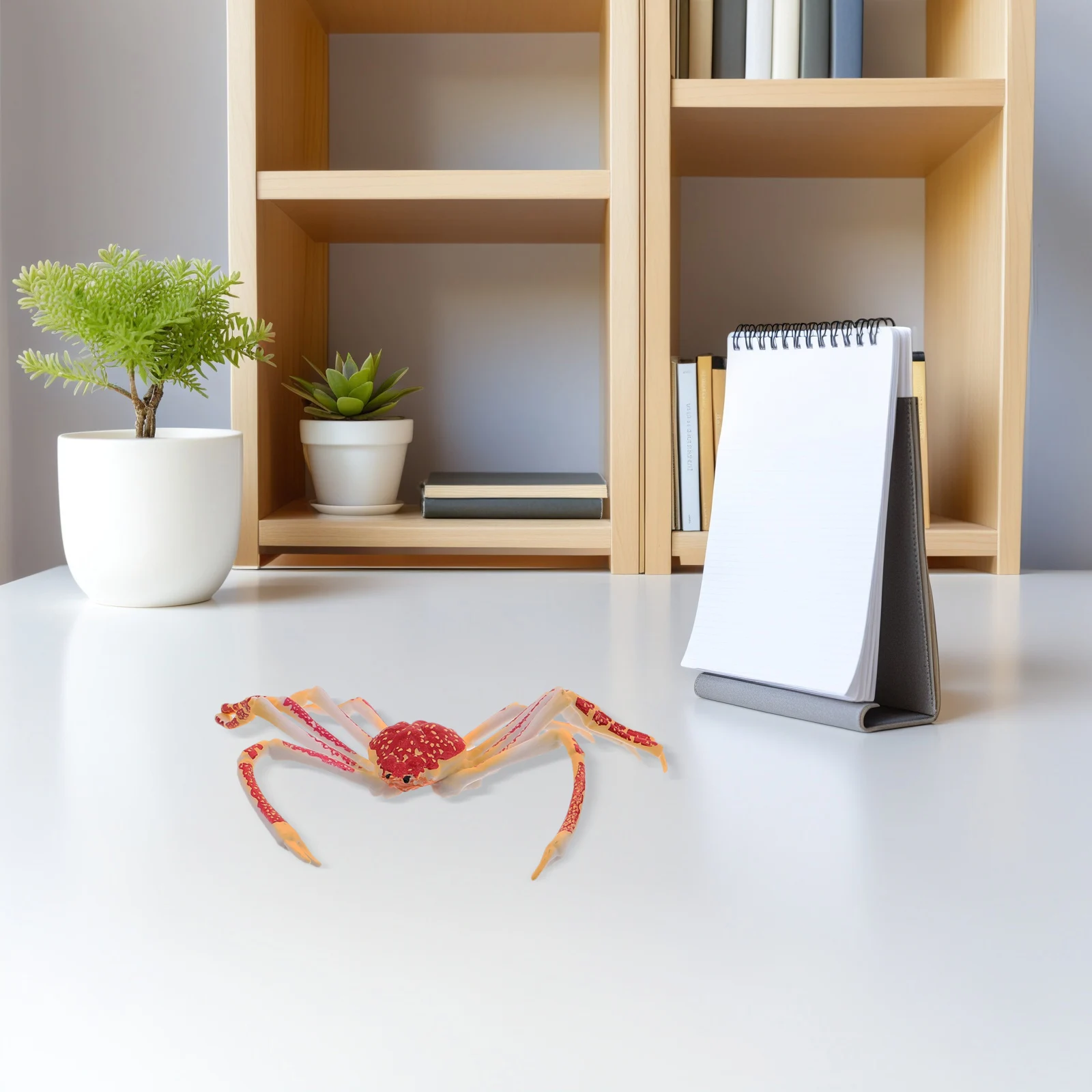 2Pcs Realistic Crab Decor Safe PVC Early Learning Simulated Animal Decoration for Kids Home Classroom Use Crab Decor