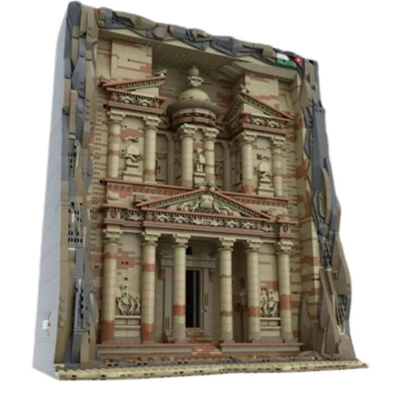 بقعة MOC-202360 4901 قطعة مدينة روك ثلاثي الأبعاد بناء الجسيمات الصغيرة التجمع اللبنات قلعة الشارع لعبة مجسمة Gif