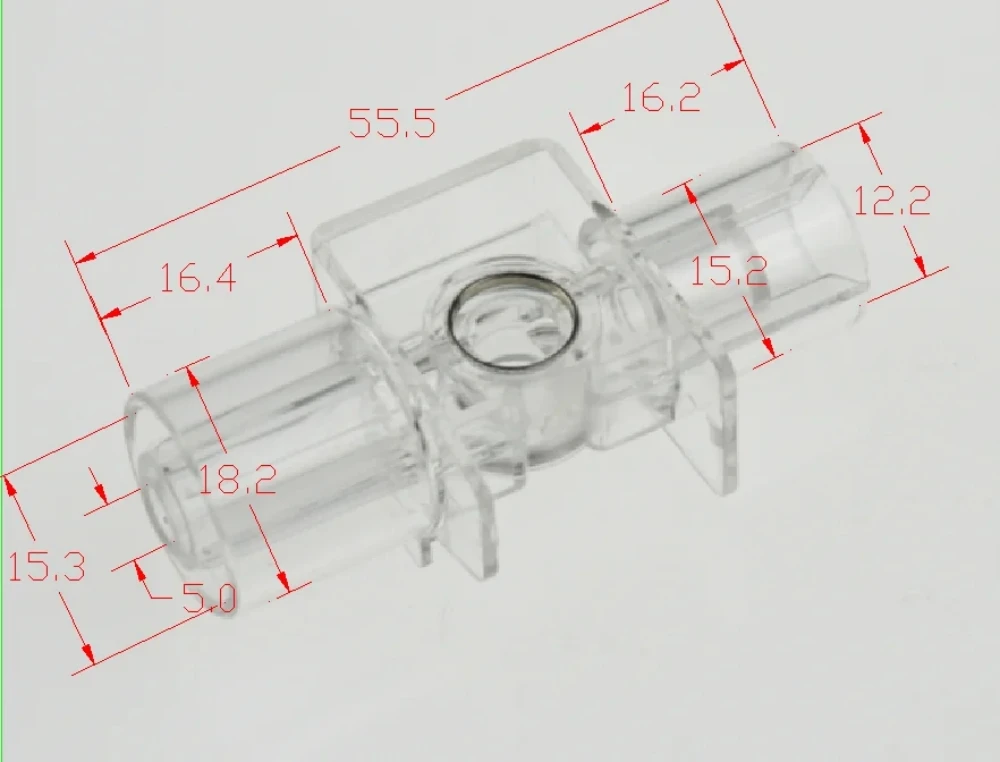 Compatible Etco2 Airway Adapter CO2 Airway Adapter EtCO2 Adapters Accessories Adult/Pediatric Use for Mainside Etco2 Module