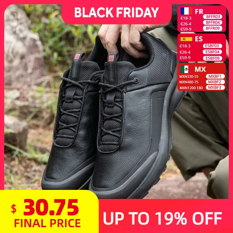 

Baasploa Мужская походная обувь 2025 Личи Кожа Высокое качество Мужские треккинговые кроссовки Нескользящая роскошная дизайнерская уличная обувь