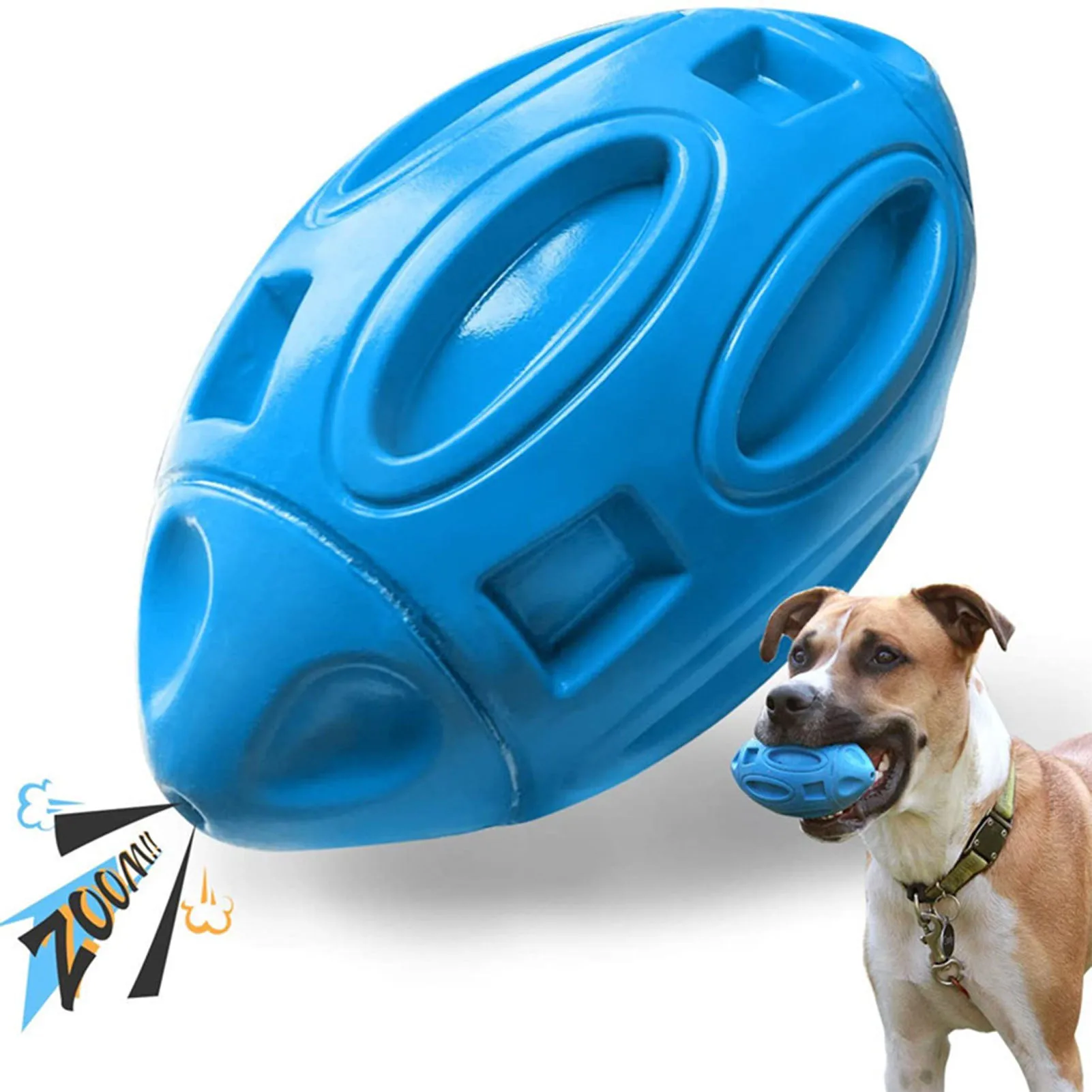 Balle de Rugby à mâcher pour chiot, jouets indestructibles résistants aux morsures pour chiens, entraînement des compétences cognitives, adapté aux chiens de taille moyenne et grande
