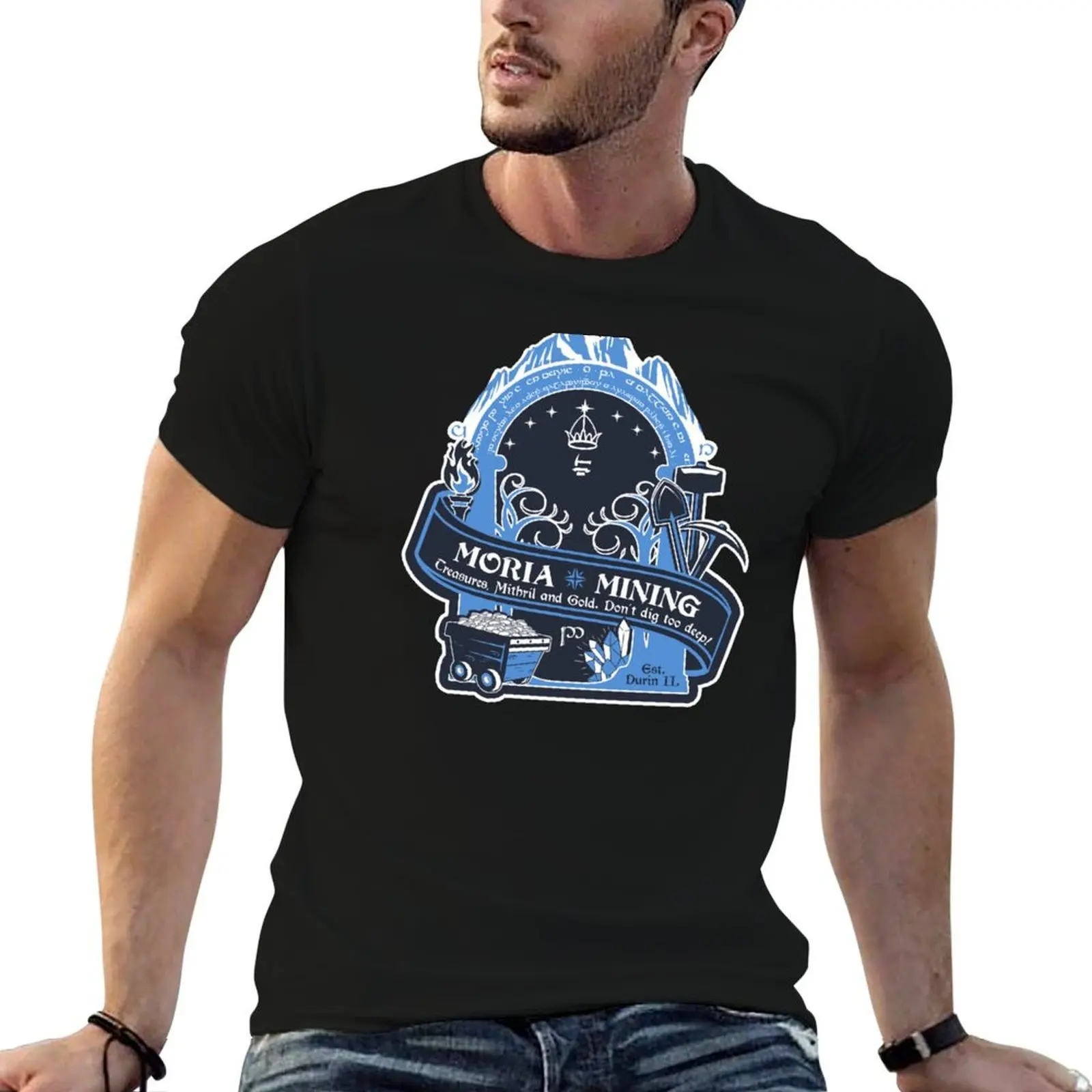 

Mines of Moria T-Shirt anime t shirts oversize essential t shirt anime t shirts for man T-Shirt