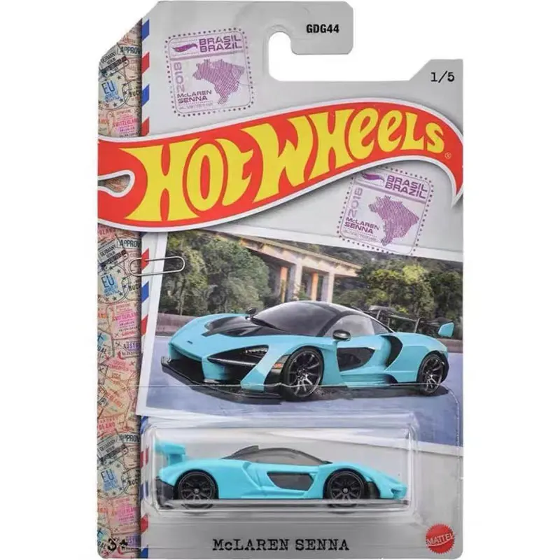 Hot Wheels GDG44 Stamp set  McLAREN SENNA/LAMBORGHINI/ASTON MARTIN/FORD GT/AUDI R8 1/64Scale Die-Cast Model Car