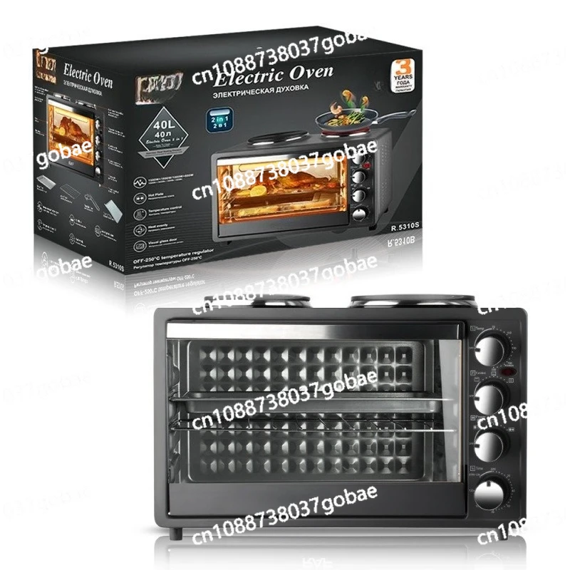Electric oven and electric stove double stove 40L large capacity up and down heating, household oven