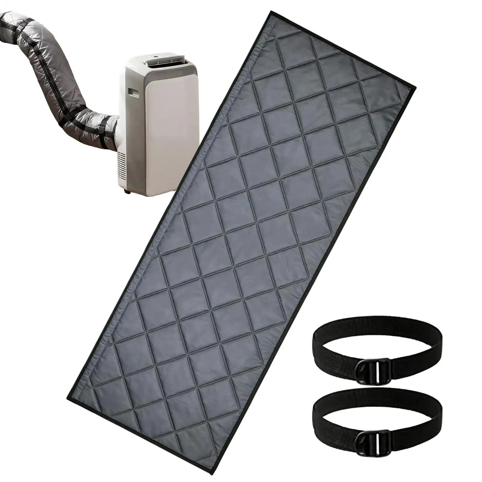 Portable Air Conditioner Hose Insulation Wrap Ac Hose Insulation Sleeve Waterproof Adjustable Fits 5.8-6 Inch for Room Bedroom