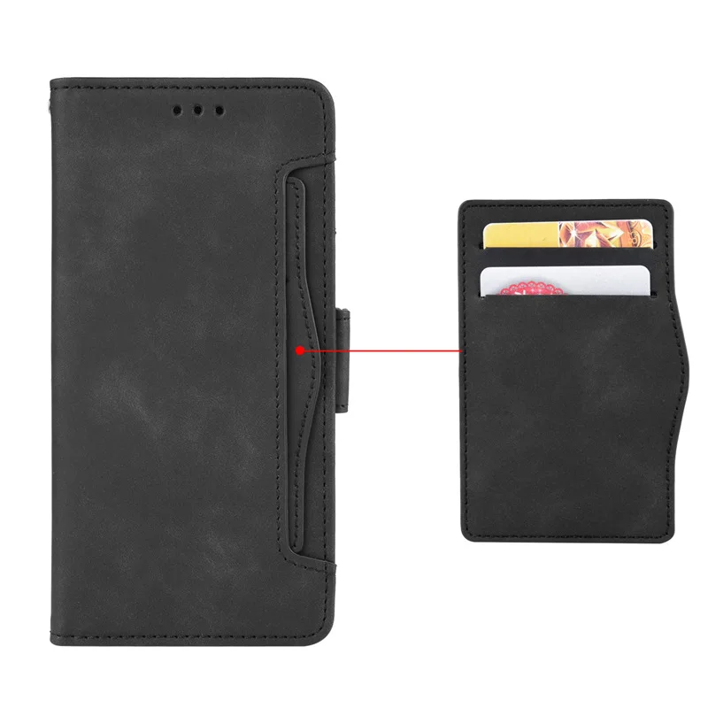 Dla Shark Blackview 8 skórzane etui z klapką skóra Retro luksusowy portfel na karty stojak na książkę pełne 360 pokrowiec na etui na telefony Blackview Shark8 — zdjęcie 3