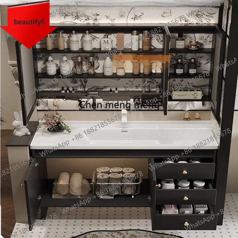 

A46 Partitions Disinfecting Bathroom Cabinet Living Room Makeup Vanity Bathroom Cabinet Perfume Gadgets Gabinete Trendy Furnitur