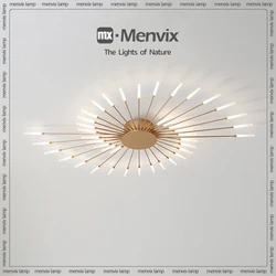 Menvix LED Chandeliers Lighting for Living Room Ceiling Lights Creative Led Fireworks Lights Atmosphere Bedroom Dining Room Lamp