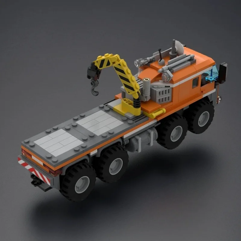 388pcs-moc-arctic-cargo-truck-city-technical-vehicle-engineering-model-building-blocks-module-diorama-figure-ship-robot-toy-gift