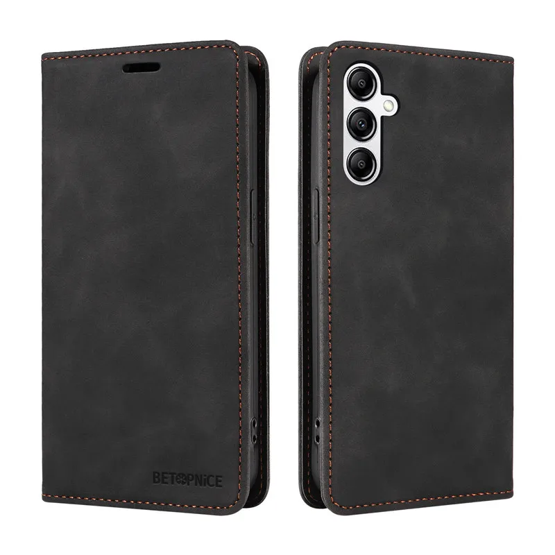 Anti-theft Leather Wallet Phone Case For Samsung Galaxy A14 4G Lite A 14 5G SM-A145F A146B Flip Cover Card Slot Holder Coque