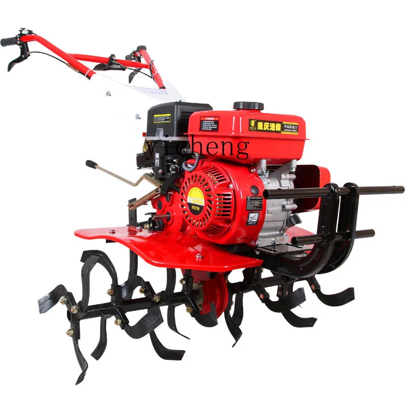 ZK multifunctional gasoline micro-tiller, small scarifier, rotary tiller, ridge, weeding and ditching diesel tiller