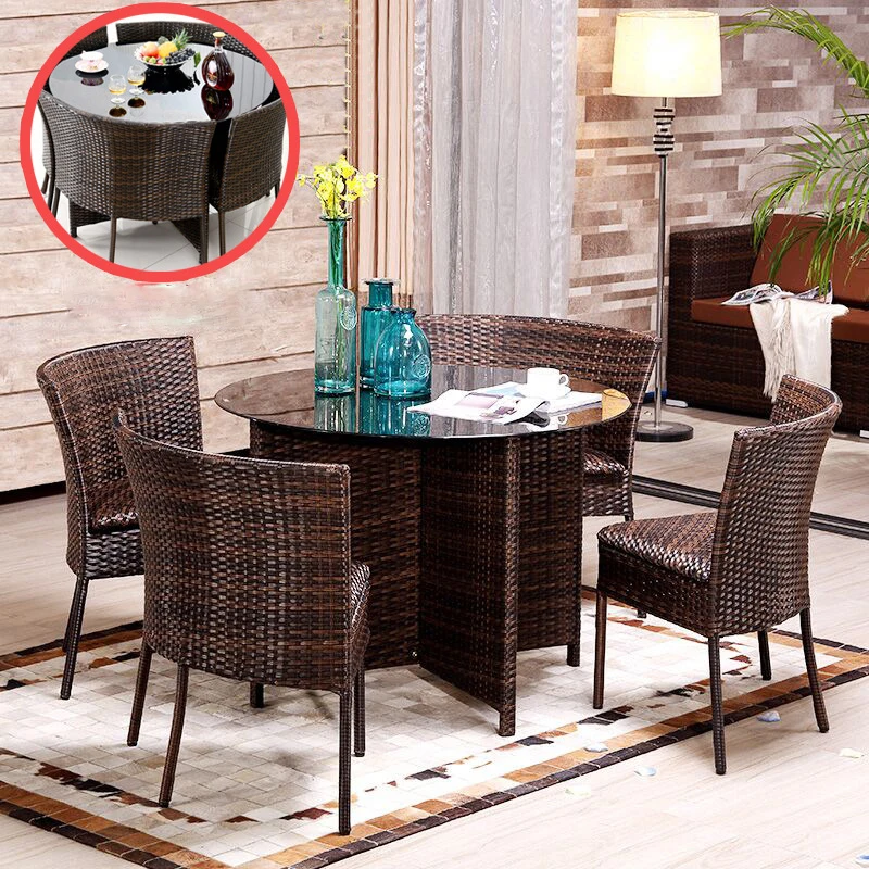 

Modern Design Other Rattan Outdoor Wicker Furniture Patio Furniture Sets Luxurious Outdoor Garden Wicker Dining Chairs