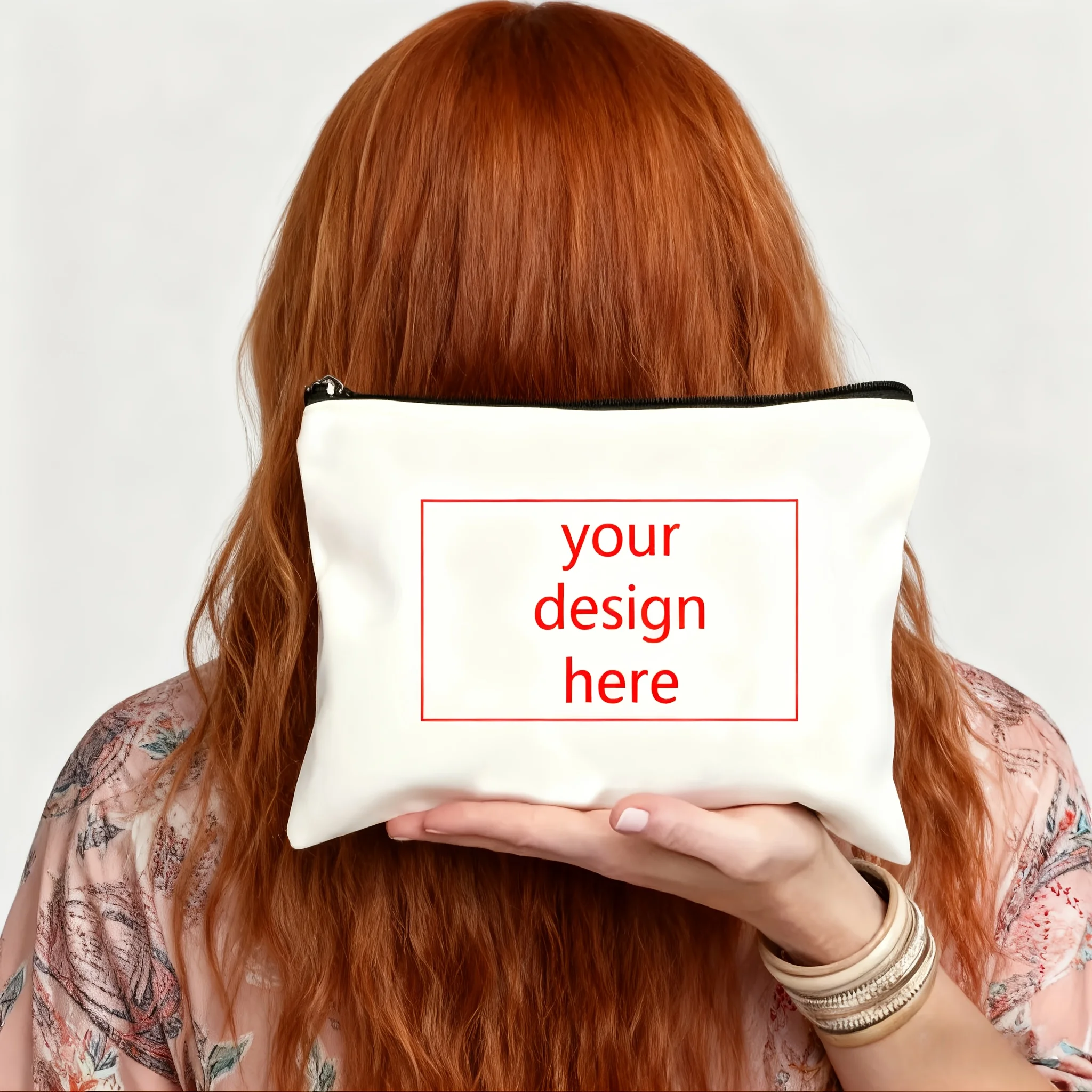 Personalized Custom Text Image Makeup Bag Toiletry Bags Pencil Cases Gift Bags He Gift for Mothers Daughter Summer Travel Gifts