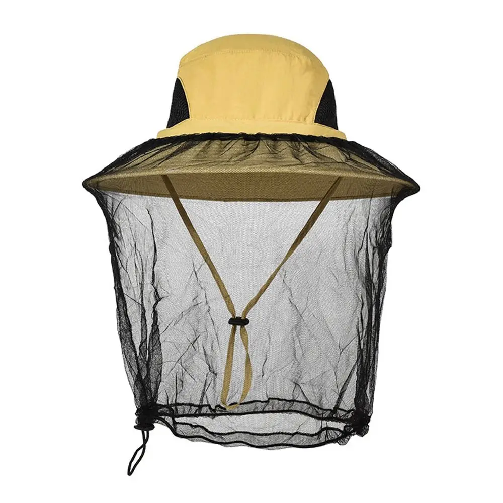 Face Neck Protection Mosquito Hat Repellent Protection Foldable Bucket Hat Insect Bee Protection Casual Insect Proof Cap