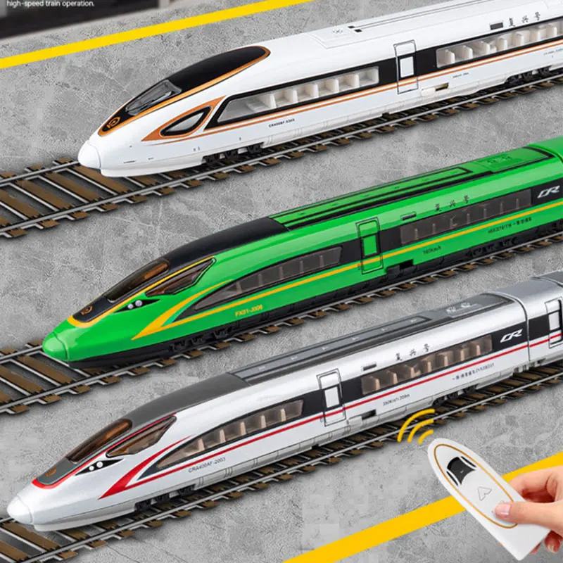 Remote controlled high-speed train, Chinese train simulation alloy model toy