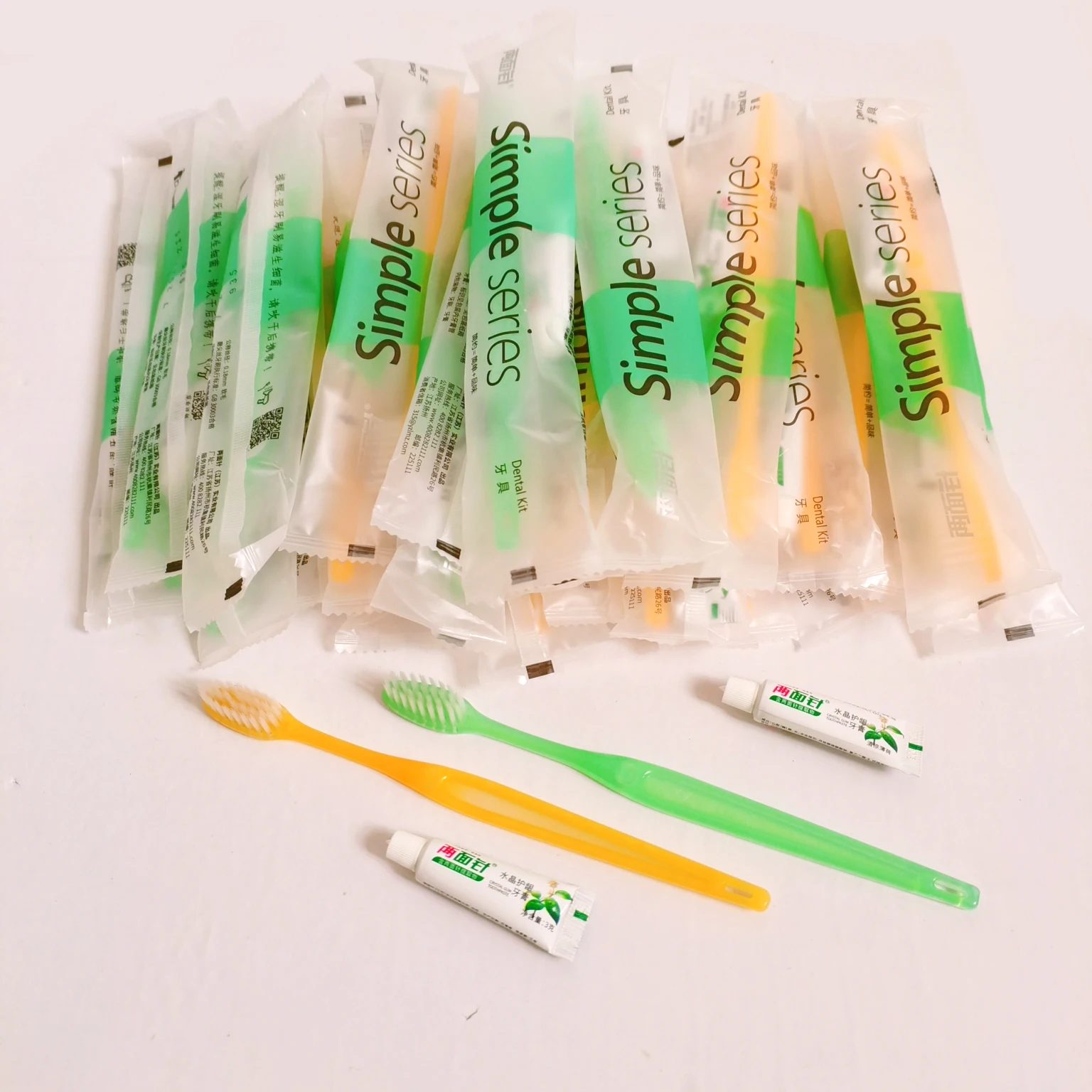 Free Shipping Good Quality High End Dental Kit Green Orange Color Oral Care Travel Hiking Beauty Salon Hospital Hotel