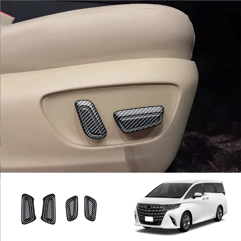 

Firmly Car Carbon Fiber Electric Seat Button Frame Interior Trim Accessories For Toyota Alphard 40 Series 2023+