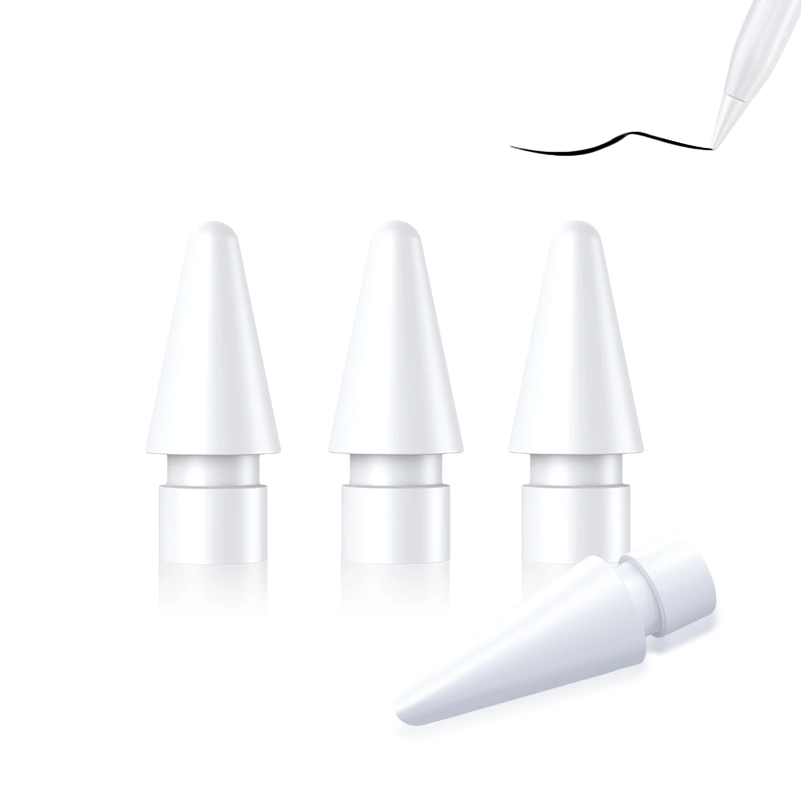 Replacement Tip for Apple Pencil 2nd Generation, Apple Pencil 1st Generation, High Sensitive POM Precise Tip for iPad Pencil Nib