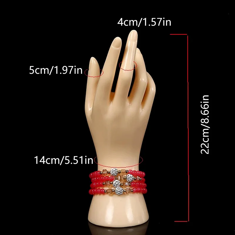 ómCC88 SigurArtificial Hand Mold Creative Plastic Jewelry Displays Desktop Showing Shelf