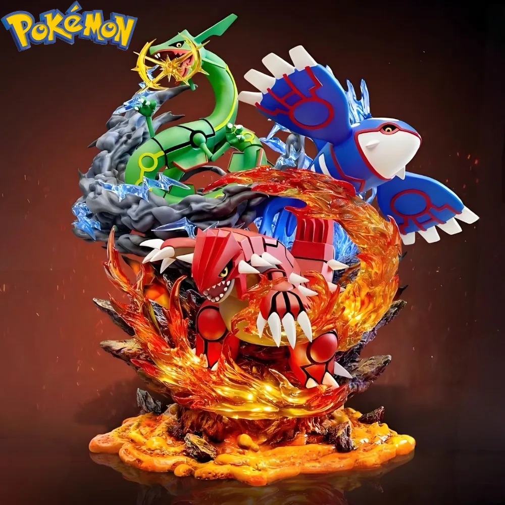 

35 см/13,78 дюйма, аниме-фигурка покемона, Groudon Kyogre Rayquaza, экшн-фигурки, коллекция из ПВХ, модель игрушки для детских подарков