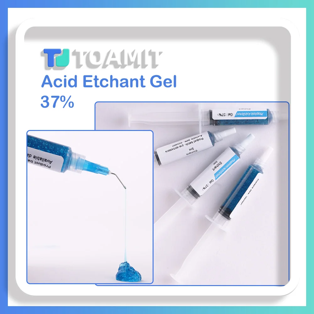 

Dental Etching Gel 37% Materials Teeth Cleaning Adhesive Resin Bonding Glue Phosphoric Acid Etchant+2pcs Tips Agent Dentin