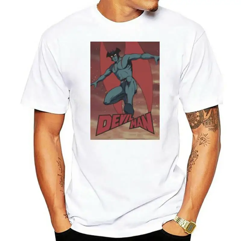 T-Shirt Maglia Devilman Uomo Diavolo Cartone Anni 80 - 1 - S-M-L-Xl Short-Sleeved Tee Shirt