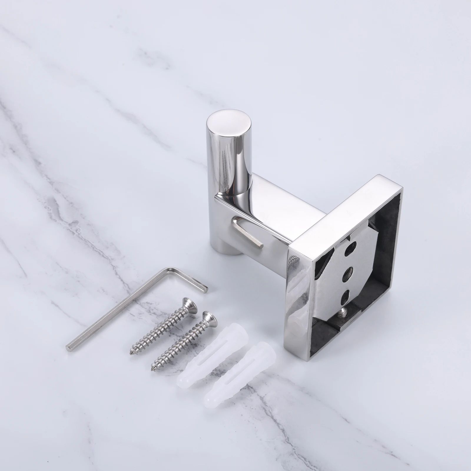 1pc Bathroom Robe Hook Towel Clothes Coat Bag Hooks Hanger Rack Wall Mounted Kitchen Hardware Stainless Steel