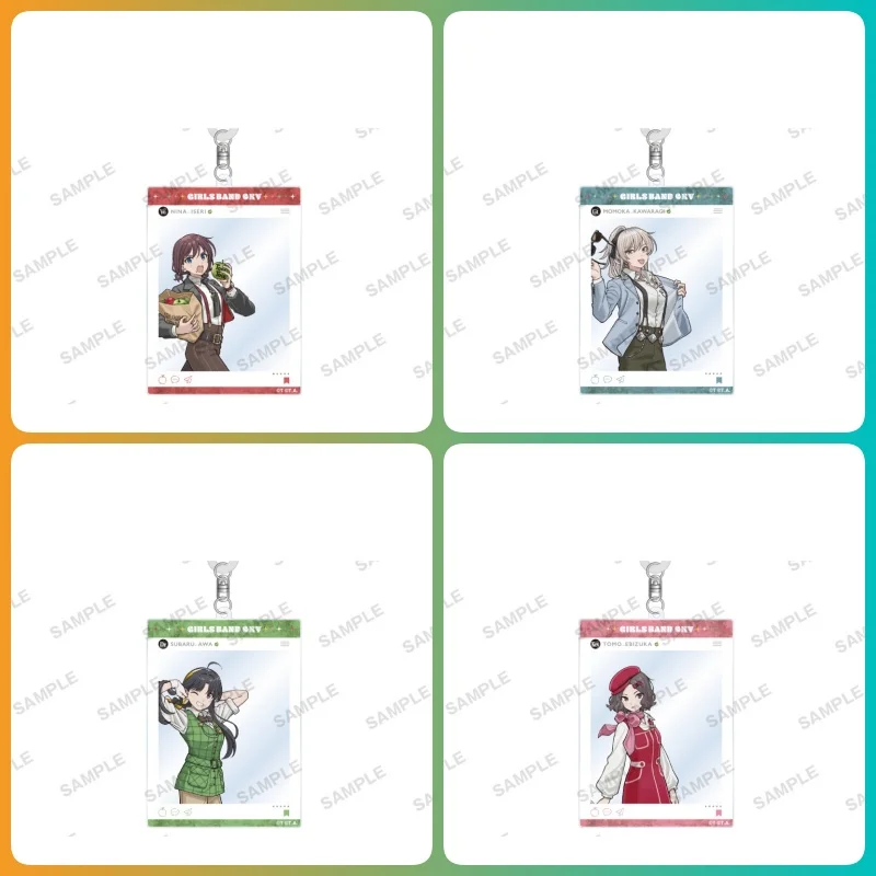 

Girls Band Cry 6CM Acrylic Keychain Pendant Bag Car Keychain Cell phone Pendant present Friend Festivals Gifts