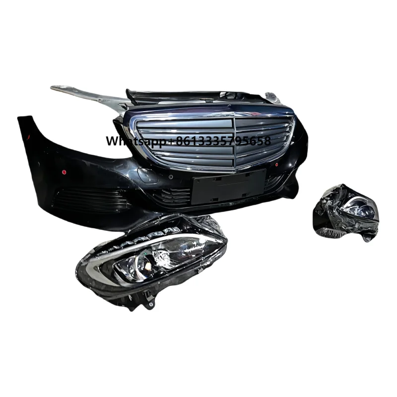 

Front Bumper Assembly for Mercedes Benz W205 Old C300 with Grille Radiator Body Kit Bumper Auto Parts