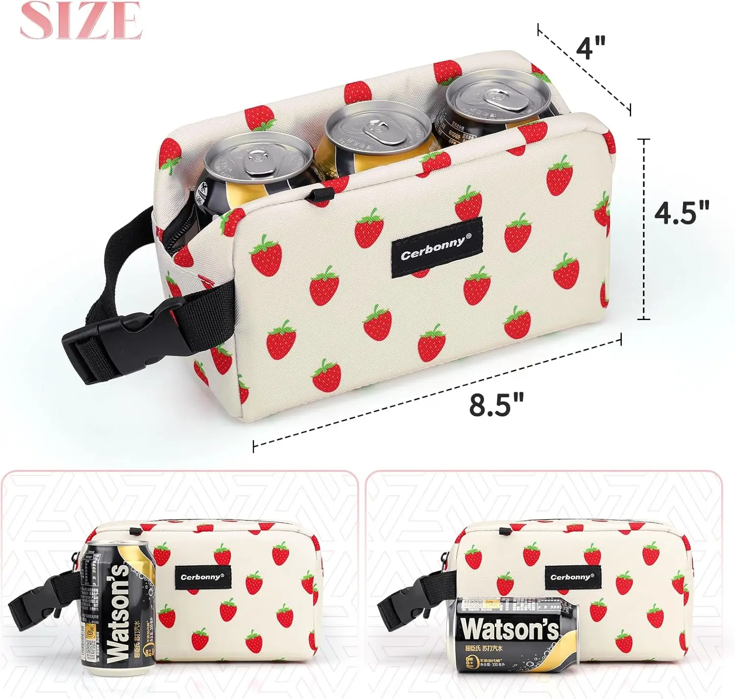 Cute Fruit Insulated Thermal Cooler Bag Storage Bag Lunch Container Lunch Bag Leakproof Multi-functional Insulated Lunch Box