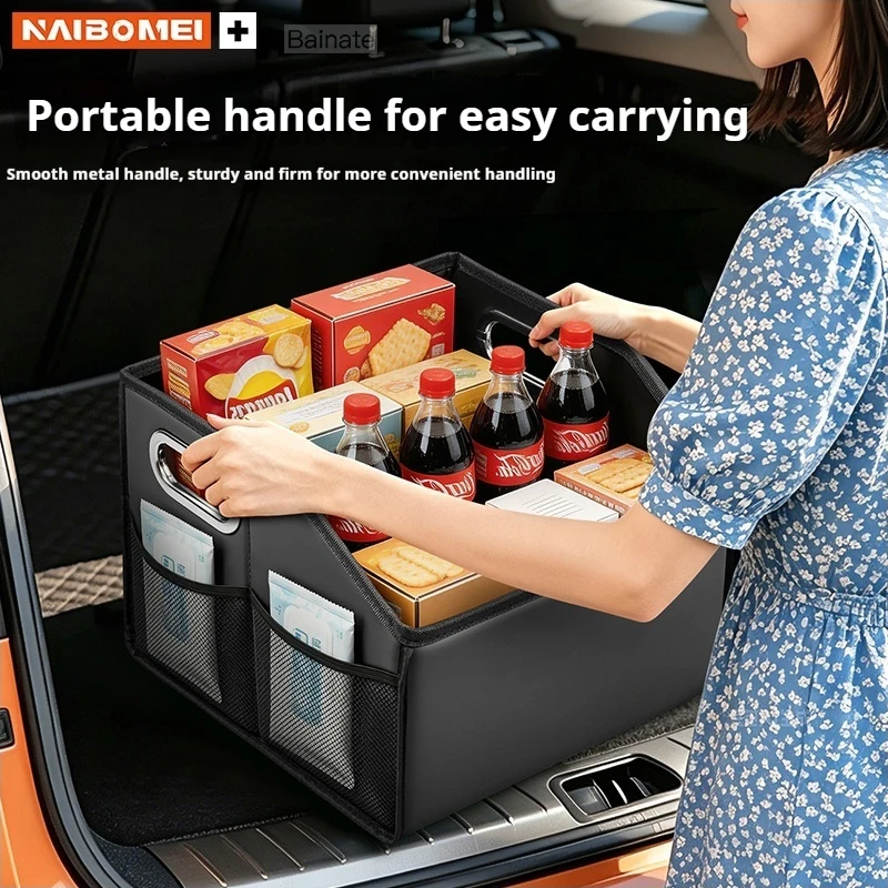Car Trunk Storage Box Organizer Car Cargo Boot Tools Storage, For BAIC JISHI Polestone 01 ROX 01 2025 Auto Interior Accessories