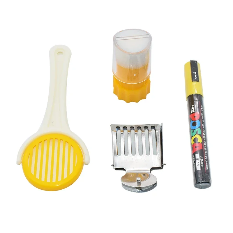 Queen Marking Kit POSCA Marking Pen with One-Handed Queen Bee Marking Cage Bee Mark Pen Queen Rearing Beekeeping Tools