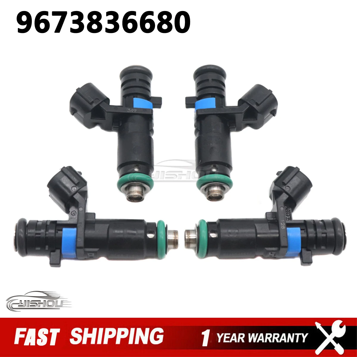 

4pcs New Car Fuel Injectors Nozzle 9673836680 Fits For Peugeot 301 1.6 For Citroen C4 1.6 0280157141