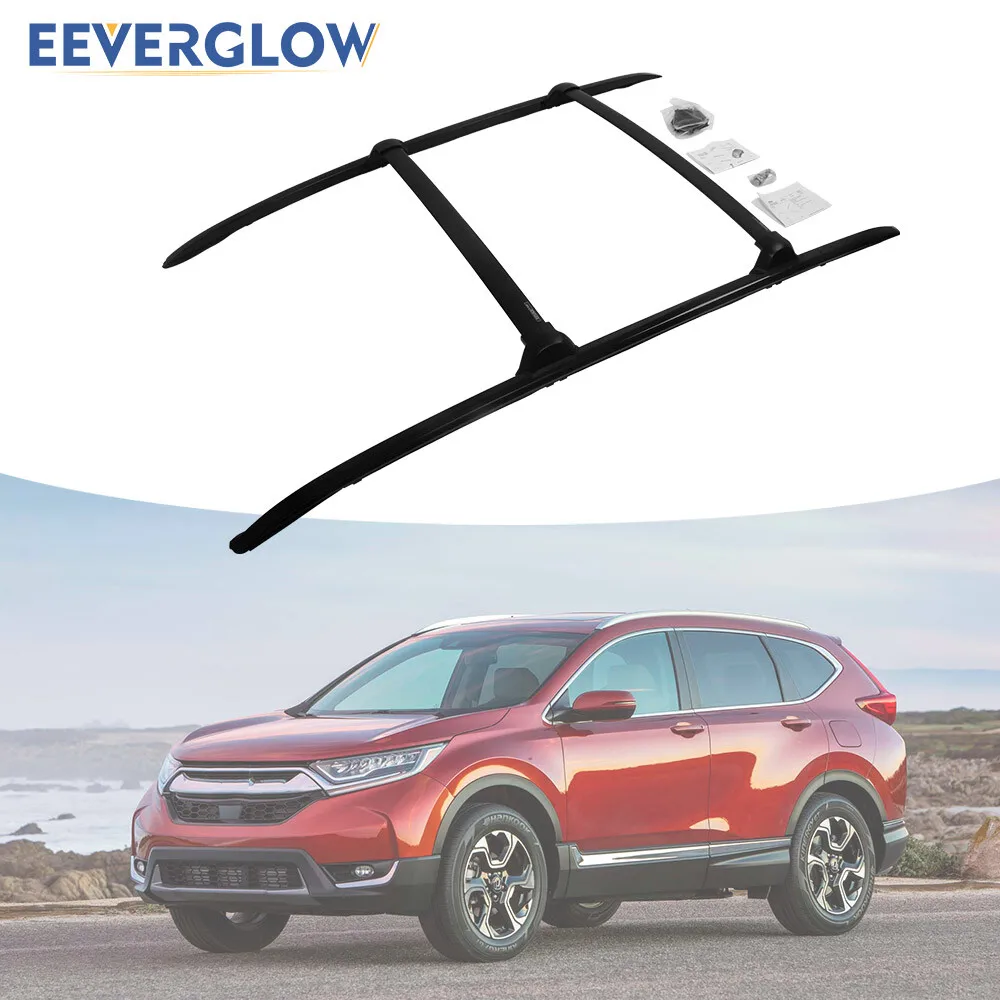 

4Pcs Black Aluminum Roof Rack Rail Cross Bar Kit Fit for 2017-2022 Honda CRV