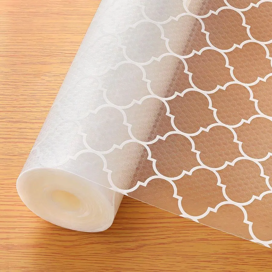 

Shelf Liner for Kitchen Cabinets NonAdhesive Waterproof Drawer Liner Durable EVA Material EasytoCut Shelf Paper for Refrigerator