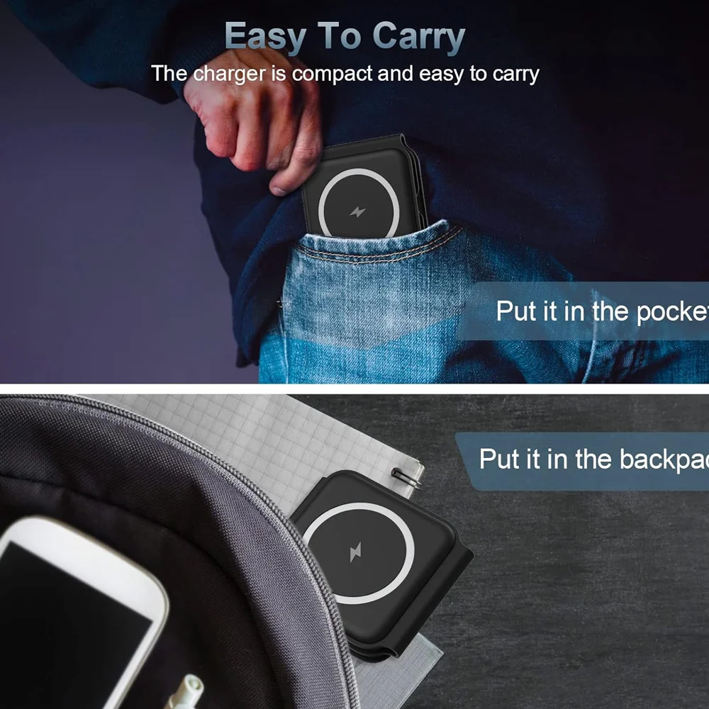 3 In 1 Wireless Charging Station Magnetic Fast Charging 18W Foldable For IPhone 16 15 14 13 12 Pro/Pro Max/Plus/Watch & Airpods view 6