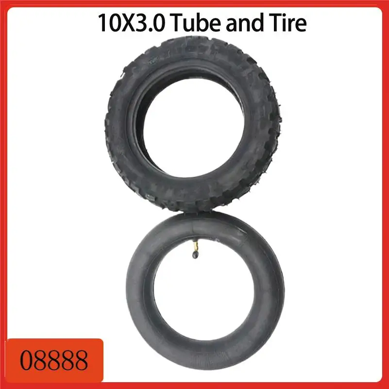 

High-performance 10x3.0 inner and outer tires designed for electric scooter off-road adventures.