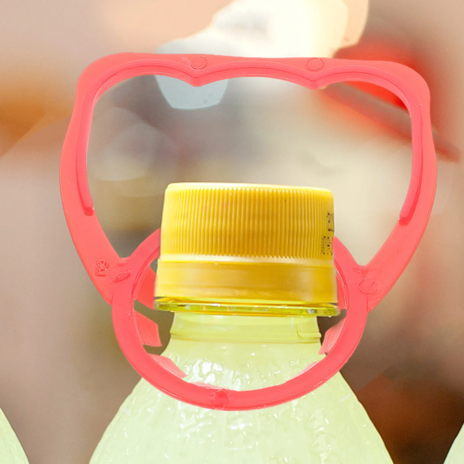 100 قطعة مقبض قبضة زجاجة المشروبات لعصير الصودا المائي 1-2L حامل بلاستيكي مريح قابل لإعادة الاستخدام أداة نقل المشروبات المطبخ