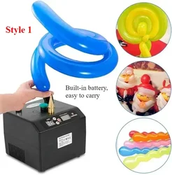 Portable Electric Balloon Inflator Pump Rechargeable Lagenda Twisting Modeling Balloon Inflator Inflation Digital Time for Party